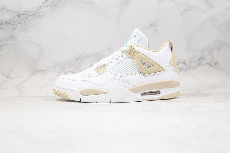 Nike Air Jordan 4 Retro Sand Linen White Tan Brown Sneakers