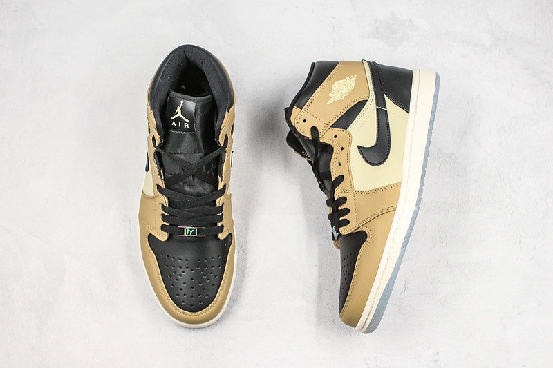 Nike Air Jordan 1 Retro High Black Mushroom Sneakers