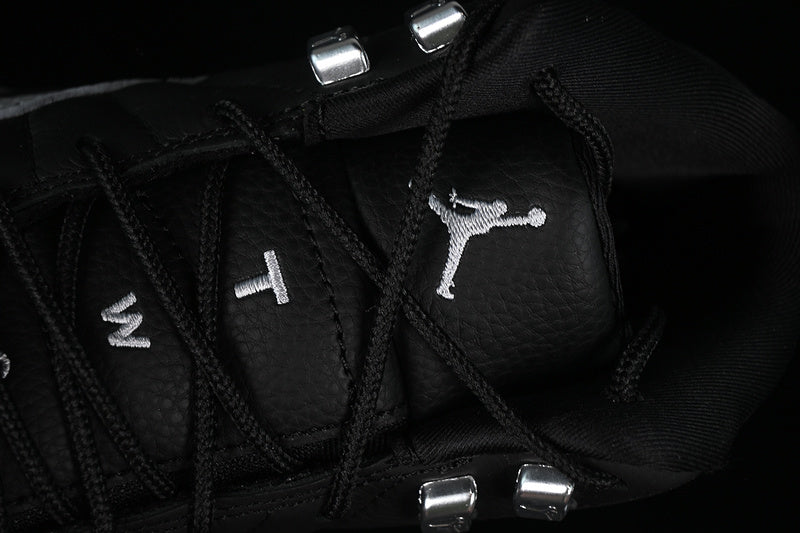 Nike Air Jordan 12 Black Grey Wolf Sneakers