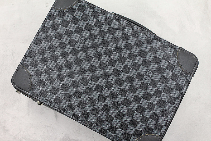 Nike Air Jordan 1 Off-Louis LV Black check Sneakers