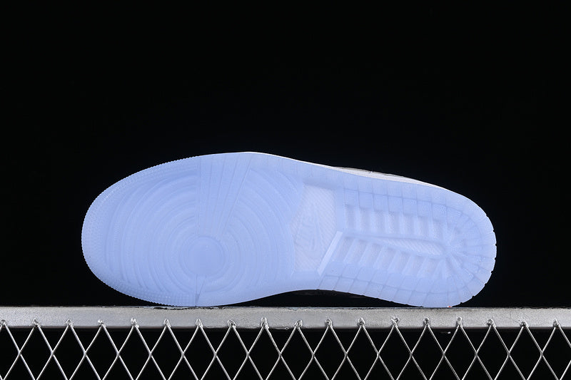 Nike Air Jordan 1 Low White Wolf Grey Aluminum Sneakers