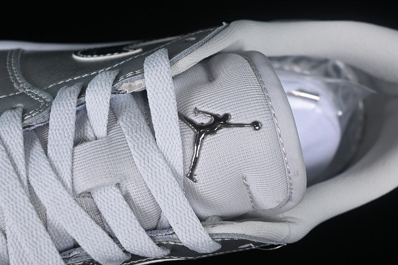 Nike Air Jordan 1 Low Golf Metallic Silver Photon Dust White Sneakers