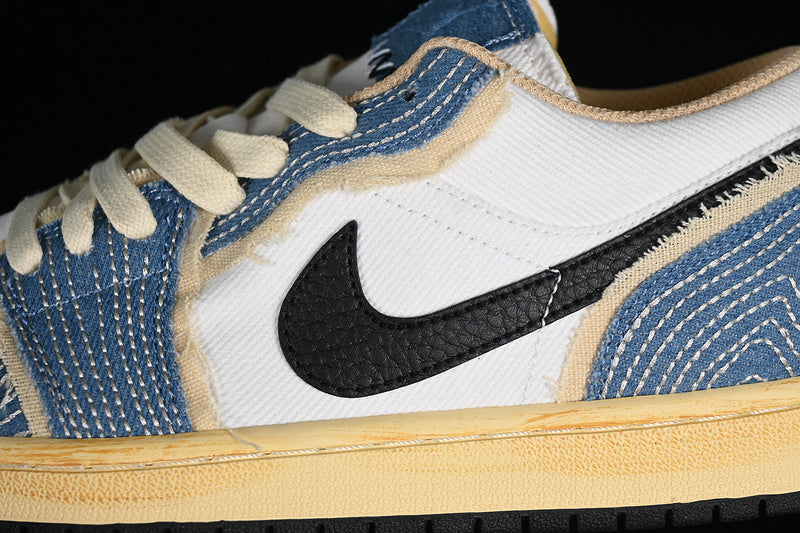 Nike Air Jordan 1 Low SE Denim Blue White Sneakers