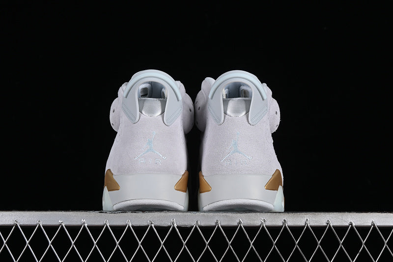 Nike Air Jordan 6 Retro Paris Olympics Pure Platinum Grey White Sneakers