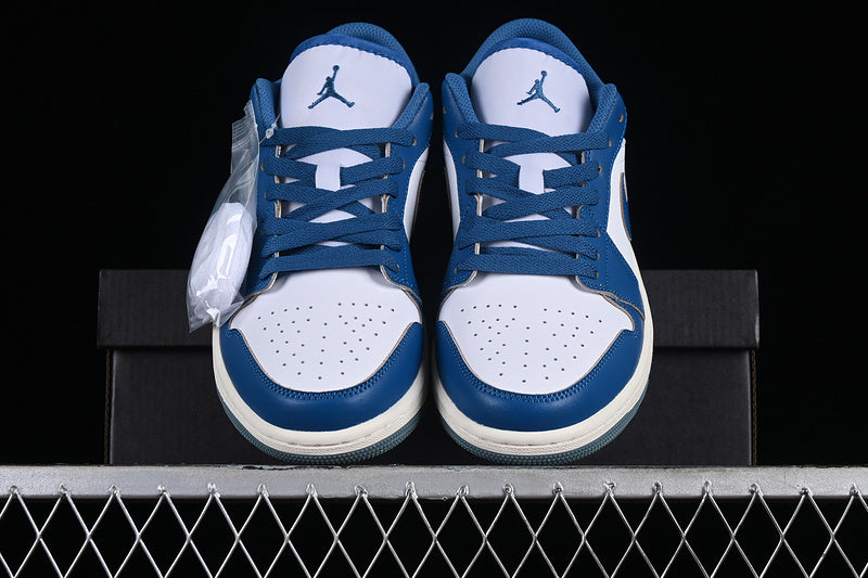 Nike Air Jordan 1 Low White Blue Sneakers