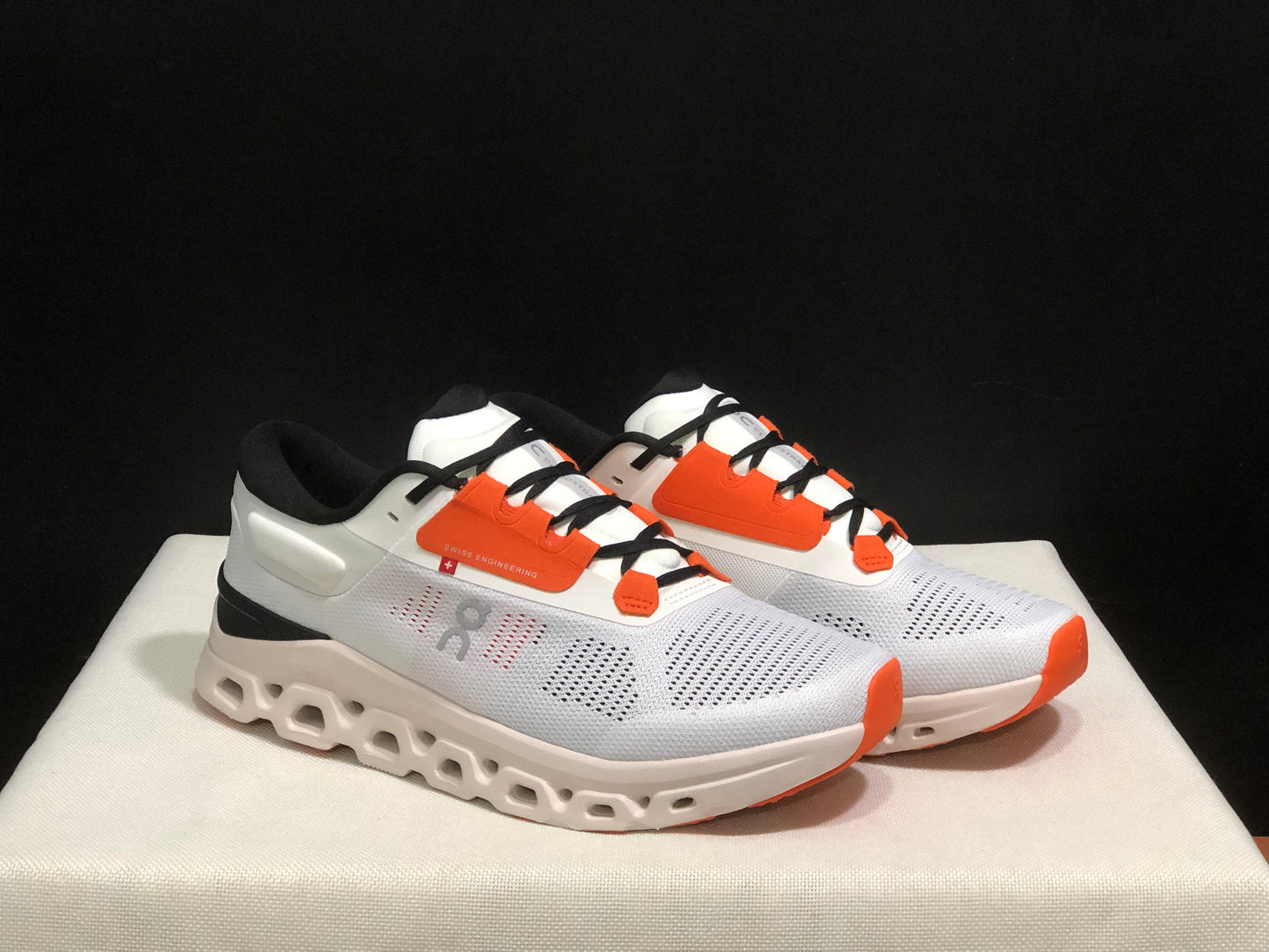 On Running Cloudstratus 3 Anti-Slip Running Shoes Light Grey/Orange