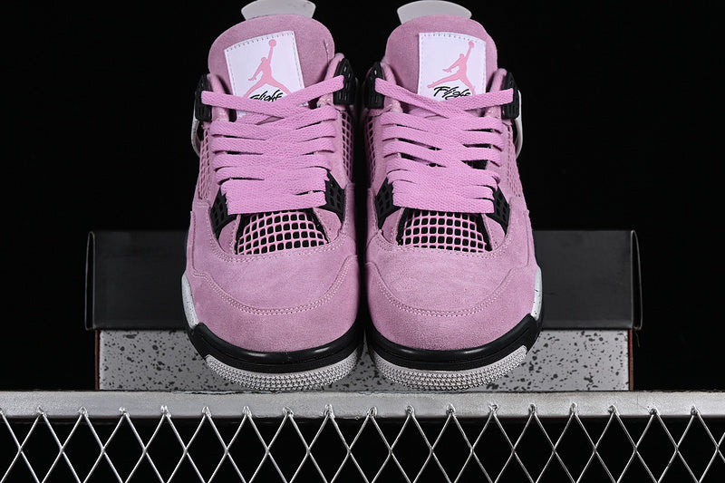 Nike Air Jordan 4 Retro Rose Red Neutral Grey Sneakers
