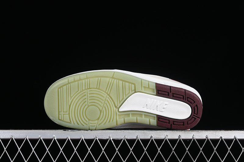 Nike Air Jordan 2 Retro Low Year Of The Dragon Grey Green Sole White Red Sneakers