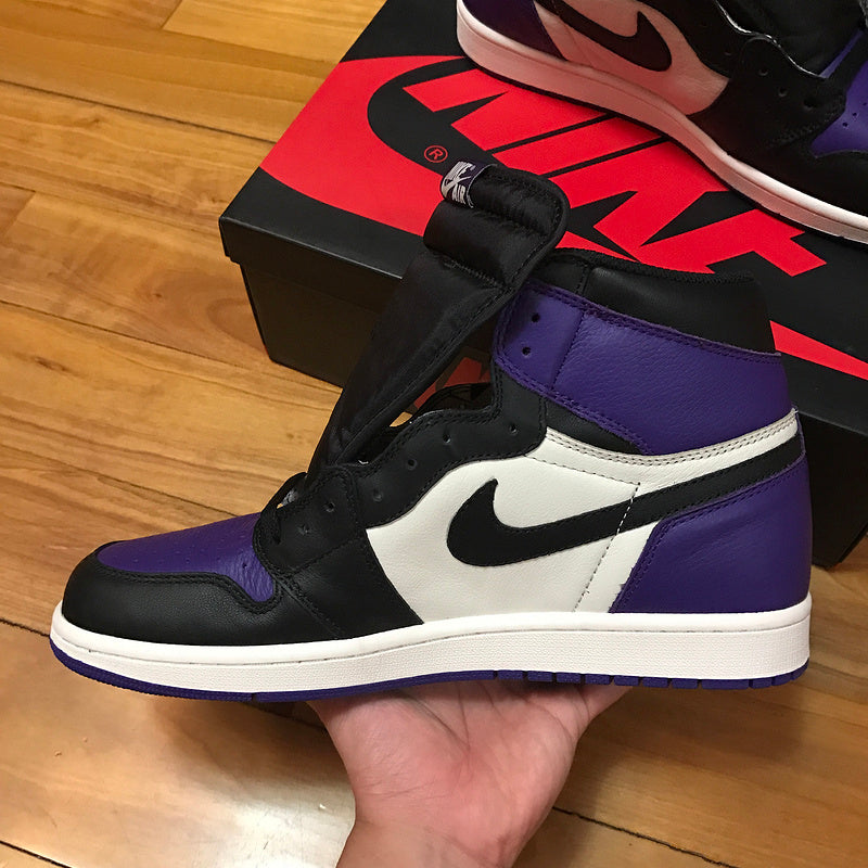 Nike Air Jordan 1 Retro OG High Court Purple Black Sneakers