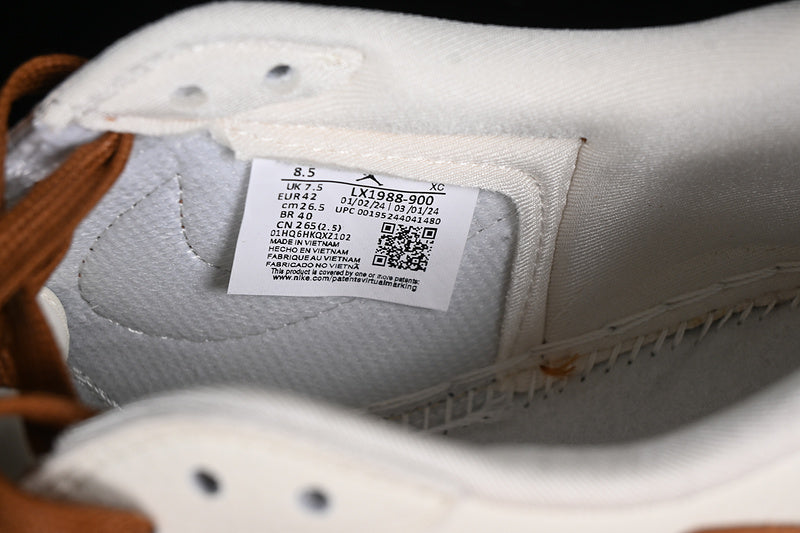Nike Air Jordan 1 Low Travis Scott Fragment Design LV Brown White Sneakers