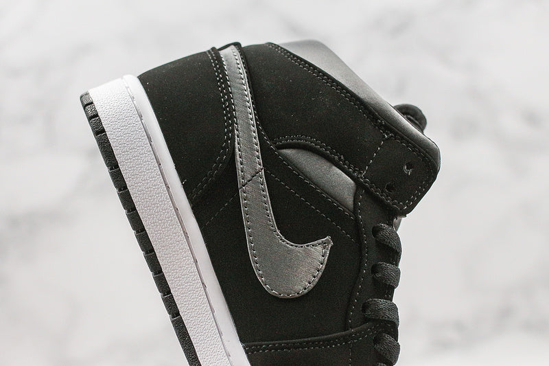 Nike Air Jordan 1 Mid Shadow Particle Grey Black Sneakers