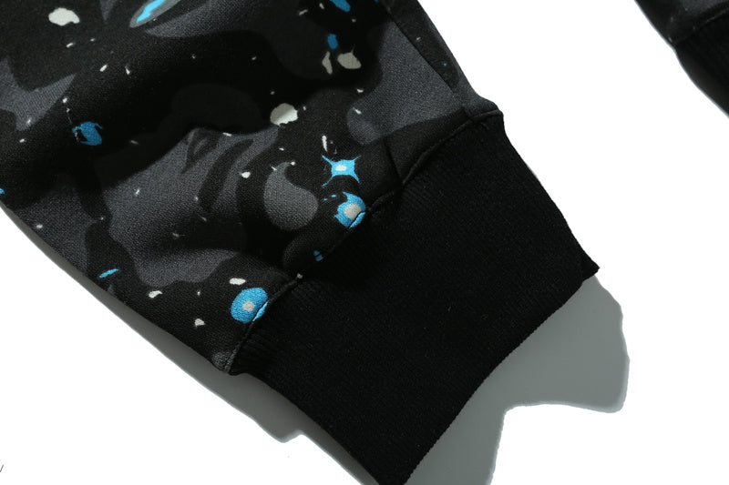 A Bathing Ape Shark Head Luminous Series Pants Starry Night