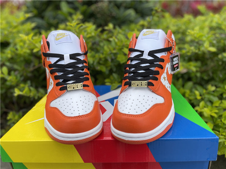 Nike SB Dunk High Stars Orange Sneakers