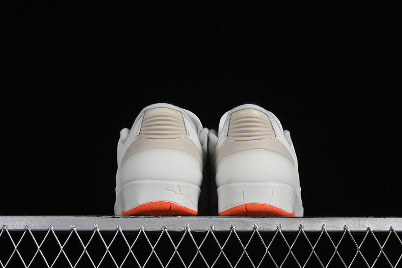 Nike Air Jordan 2 Low Orange Label Grey White Sneakers