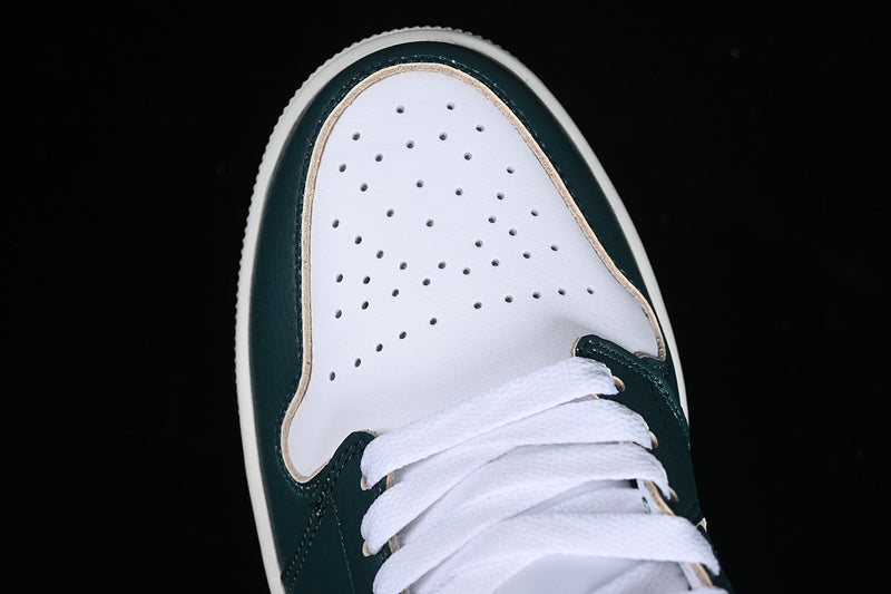 Nike Air Jordan 1 Mid Oxidized Green White Sail Neutral Grey Sneakers