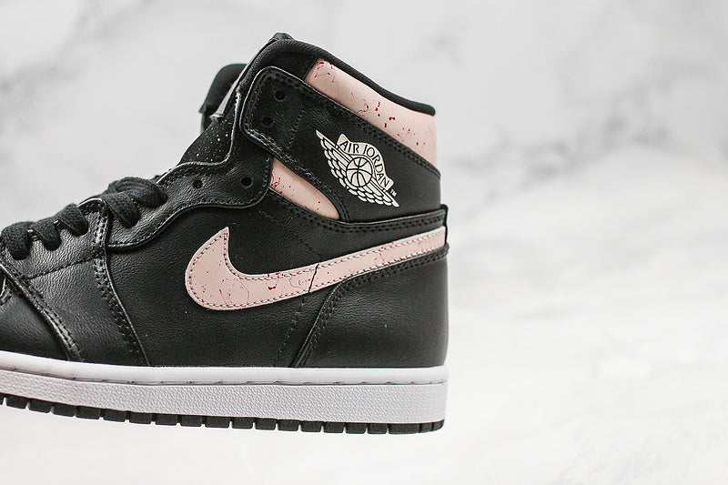 Nike Air Jordan 1 Retro High PRM Black Silt Red Sneakers