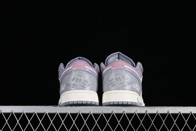 Nike Air Jordan 1 Low Vintage Grey Stealth White Purple Sail Sneakers
