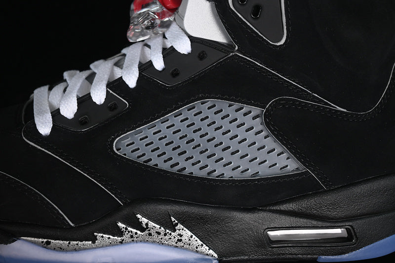 Nike Air Jordan 5 Retro Metallic Silver Black Sneakers