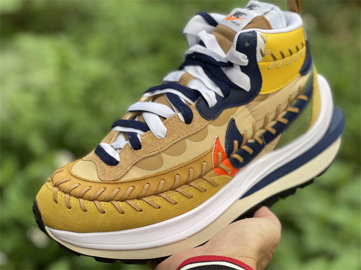Nike Sacai Jean-Paul Gaultier LD Vaporwffle Sesame Multicolor Sneakers