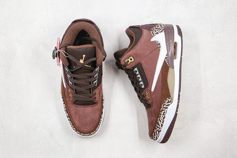 Nike Air Jordan 3 Retro Travis Scott Desert Cement Dark Brown Sneakers