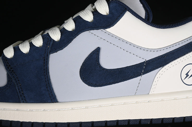 Nike Air Jordan 1 Low Wolf Grey Blue Sneakers
