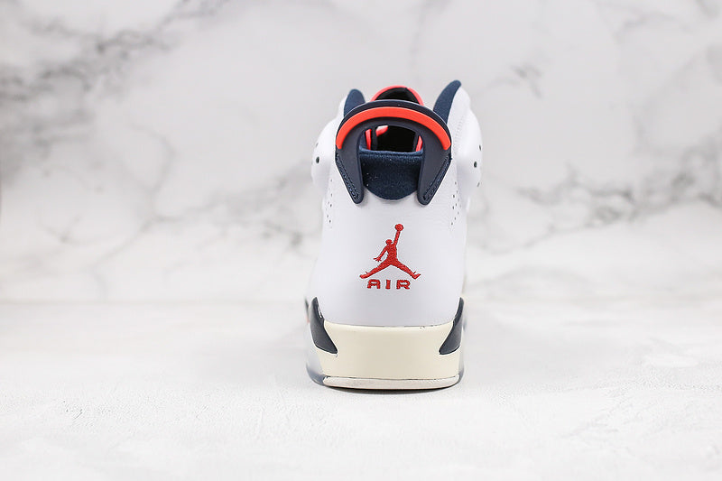 Nike Air Jordan 6 Retro Tinker 2018 White Gray Infrared Sneakers
