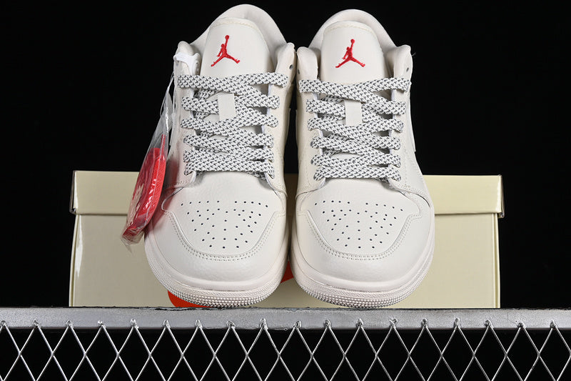 Nike Air Jordan 1 Low Supreme White Sneakers