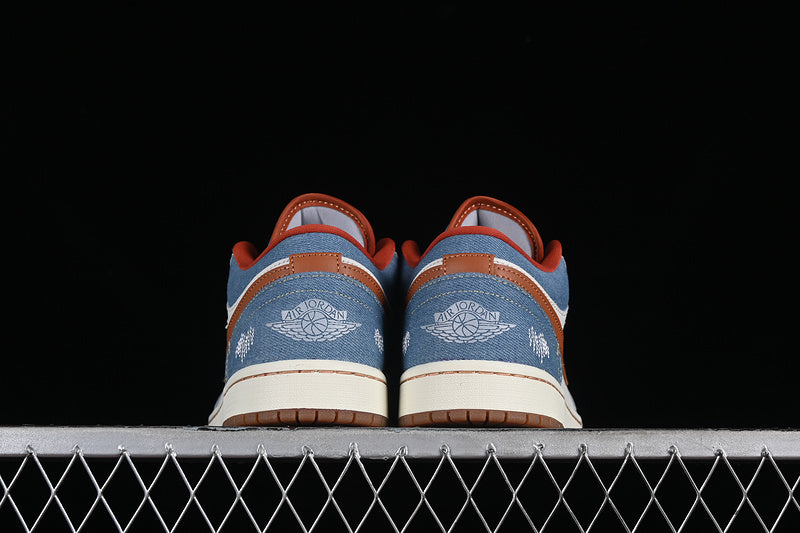 Nike Air Jordan 1 Low Phantom Coconut Milk Amber Brown Multicolour Sneakers
