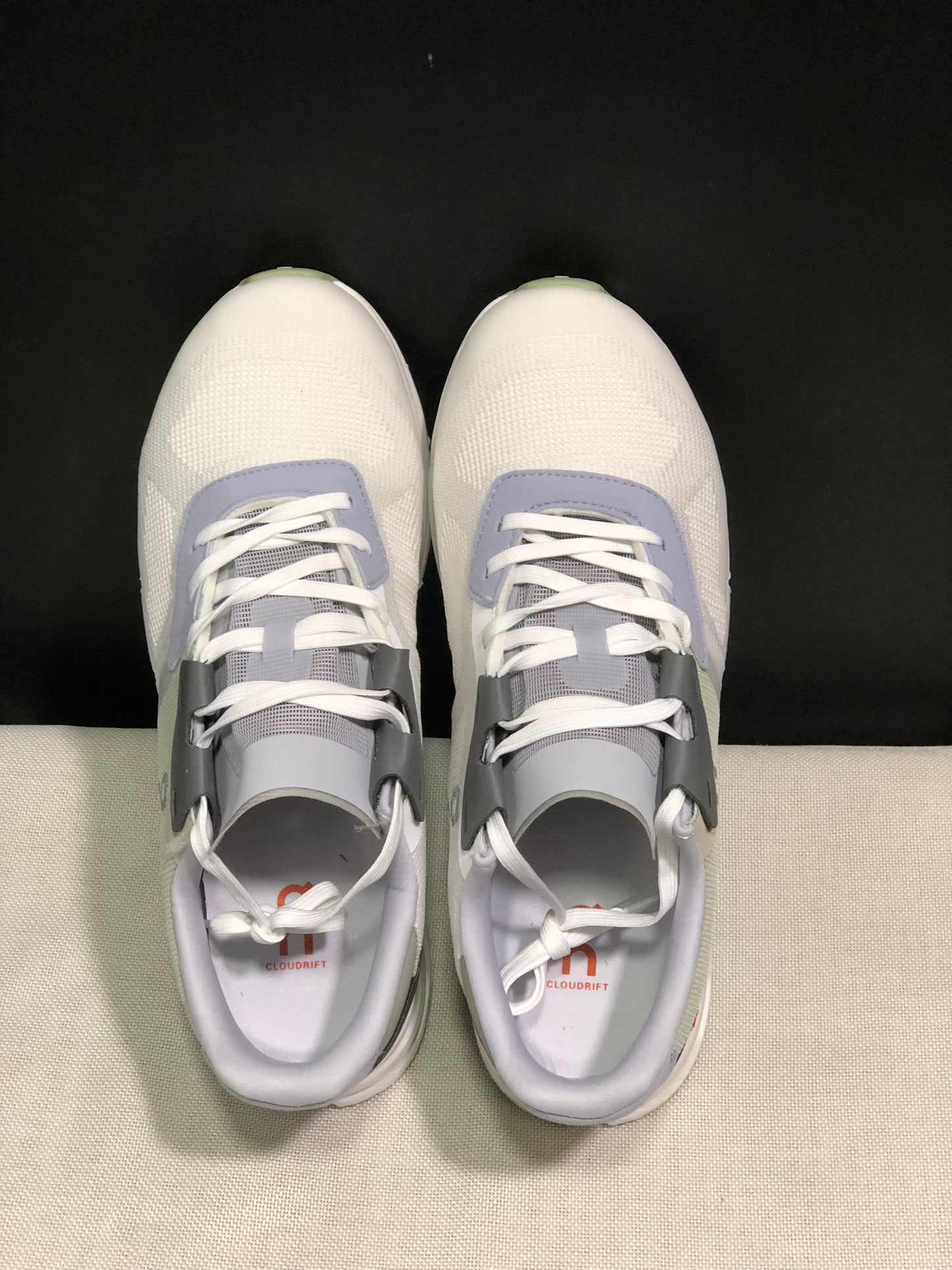 On Running Cloudrift Comfortable And Versatile Sports Casual Shoes Ivory White/Grey