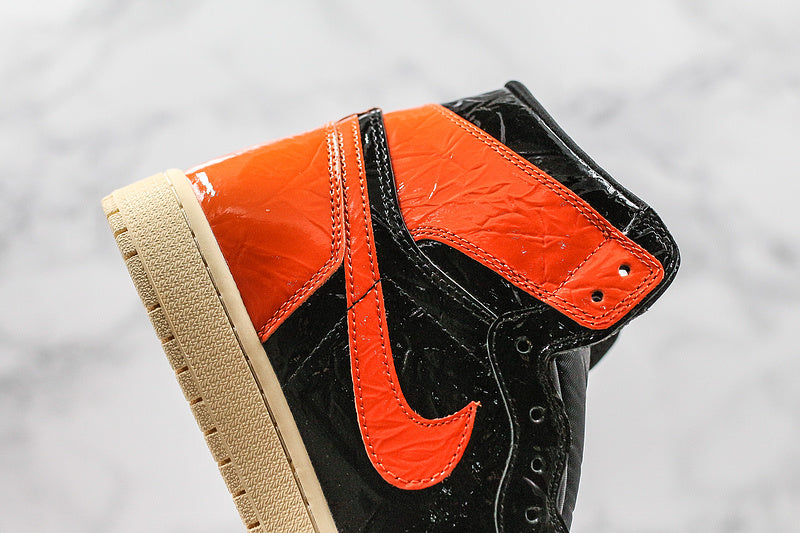 Nike Air Jordan 1 Retro OG High Shattered Backboard 3.0 Black Orange Sneakers