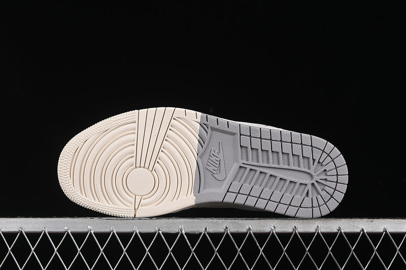 Nike Air Jordan 1 Low Grey White Sneakers
