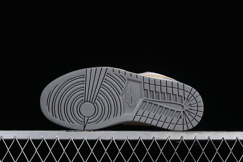 Nike Air Jordan 1 Low Grey Brown White Sneakers