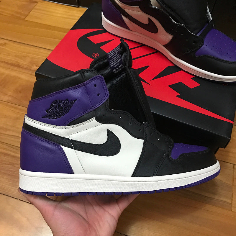 Nike Air Jordan 1 Retro OG High Court Purple Black Sneakers