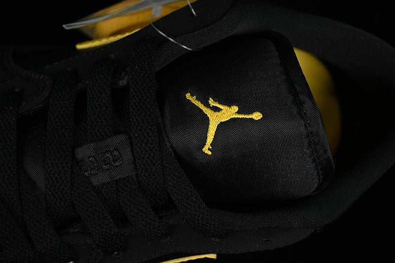Nike Air Jordan 1 Low Gold Label Black Sneakers