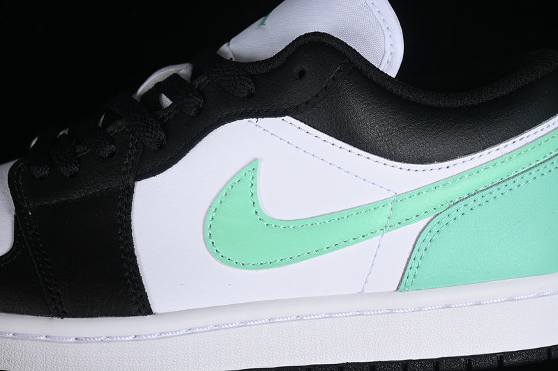 Nike Air Jordan 1 Low Mint Green Black White Sneakers