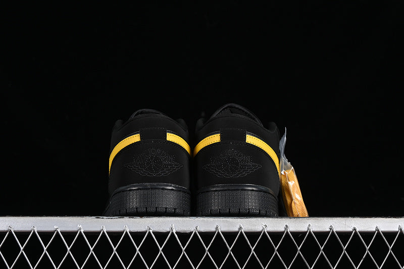 Nike Air Jordan 1 Low Gold Label Black Sneakers