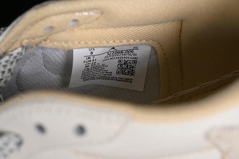 Nike Air Jordan 1 Low LV Travis Scott Fragment Design Grey Gold Sneakers
