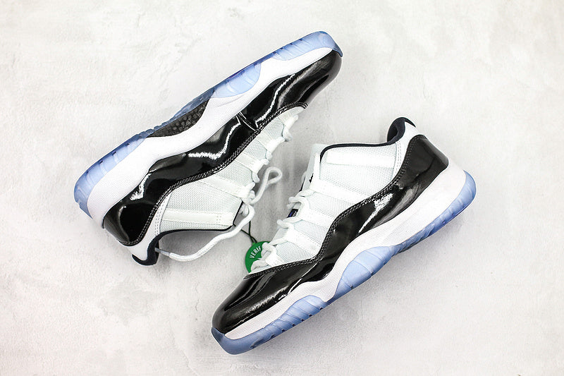 Nike Air Jordan 11 Retro Low Concord White Black Cool Sneakers