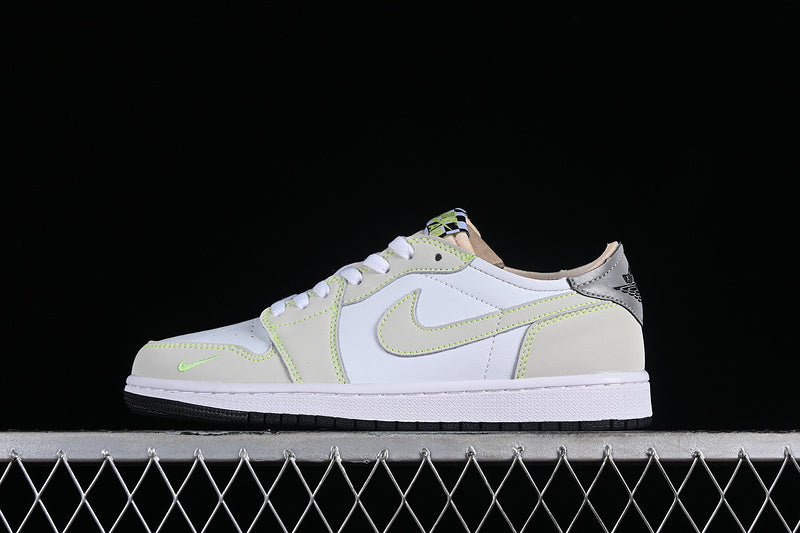 Nike Air Jordan 1 Low OG Black Sole White Ghost Green Sneakers