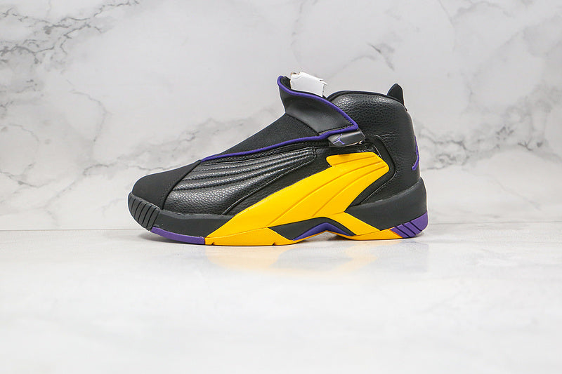 Nike Air Jordan Jumpman Swift Lakers Black Yellow Purple Sneakers