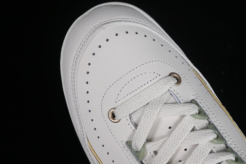 Nike Air Jordan 2 Retro Low Year Of The Dragon Grey Green Sole White Red Sneakers