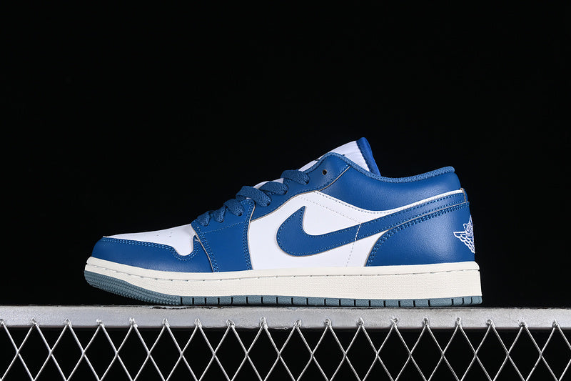 Nike Air Jordan 1 Low White Blue Sneakers