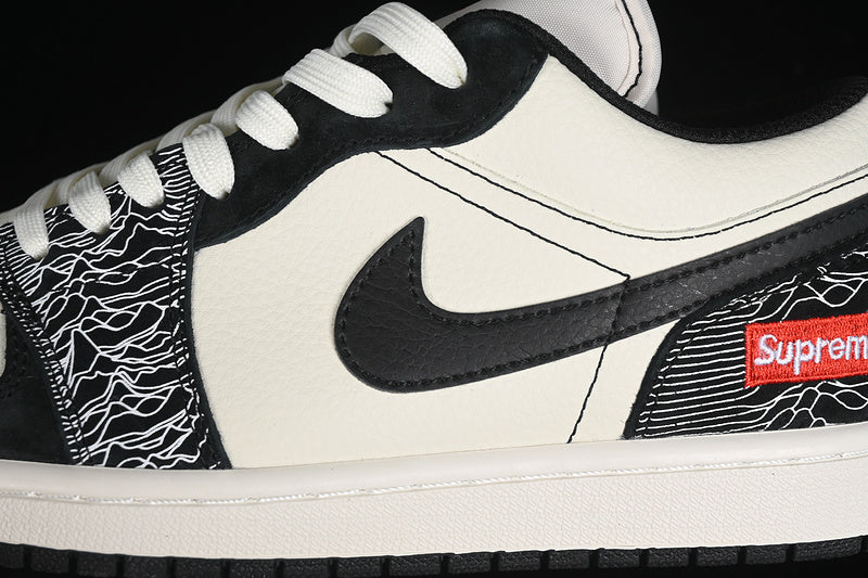 Nike Air Jordan 1 Low Black White Fashion Sneakers