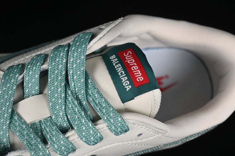 Nike Air Jordan 1 Low Supreme Travis Scott Fragment Design OG SP White Haze Green Sneakers