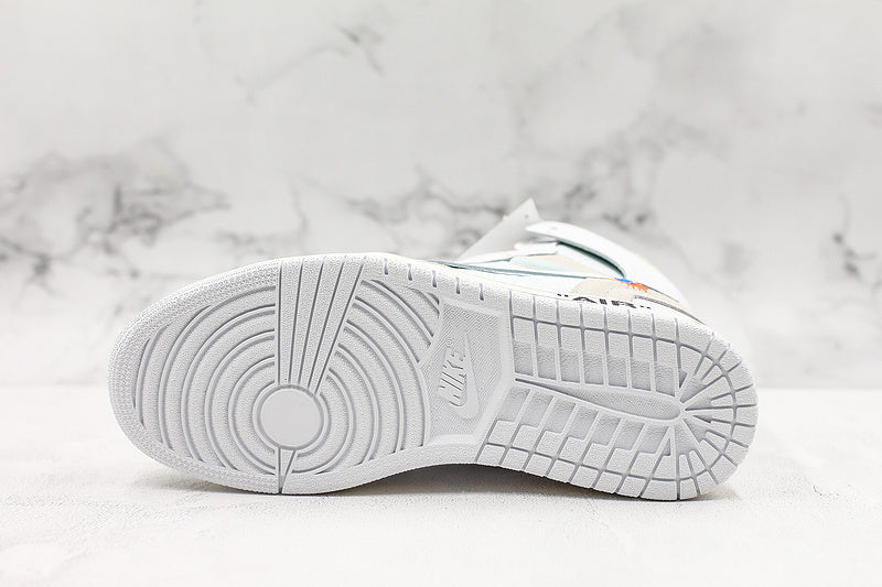 Nike Air Jordan 1 Retro Off-White GS High White Sneakers