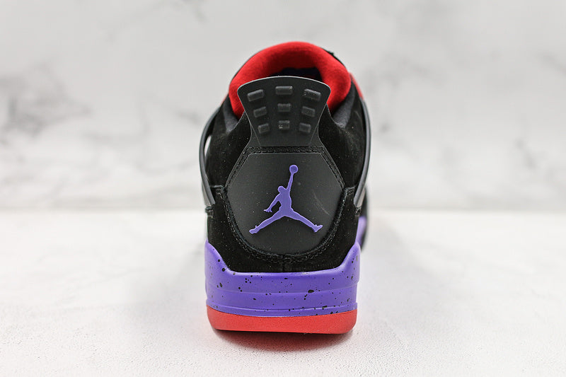 Nike Air Jordan 4 Retro NRG Raptors Black Court Purple Red Sneakers