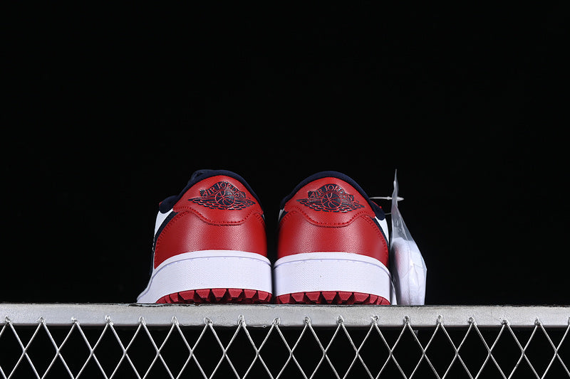 Nike Air Jordan 1 Low Golf USA White Obsidian Varsity Red Sneakers