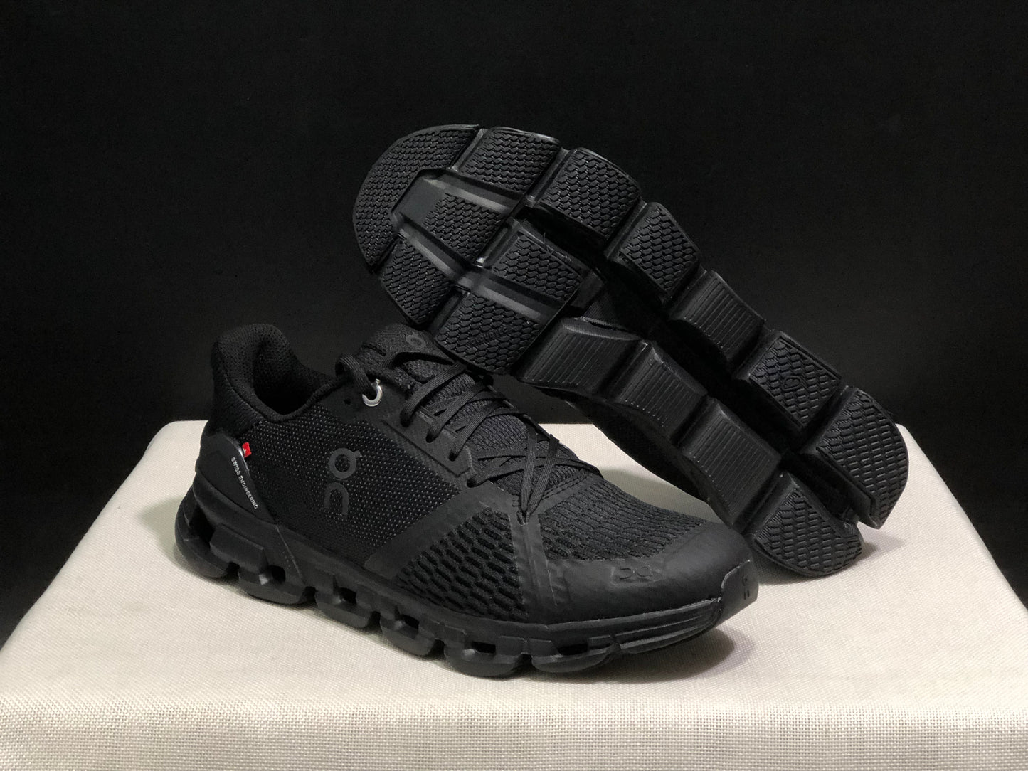 On Running Cloudflyer Shock-Absorbing Running Shoes All Black