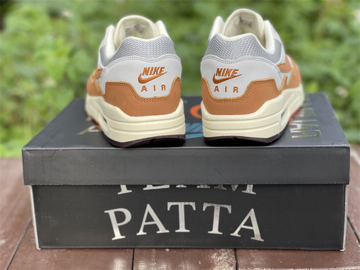 Nike Air Max 1 Patta Waves Monarch Brick Orange Pure Platinum Sneakers