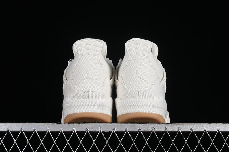 Levi 's Nike Air Jordan 4 White Denim Sneakers